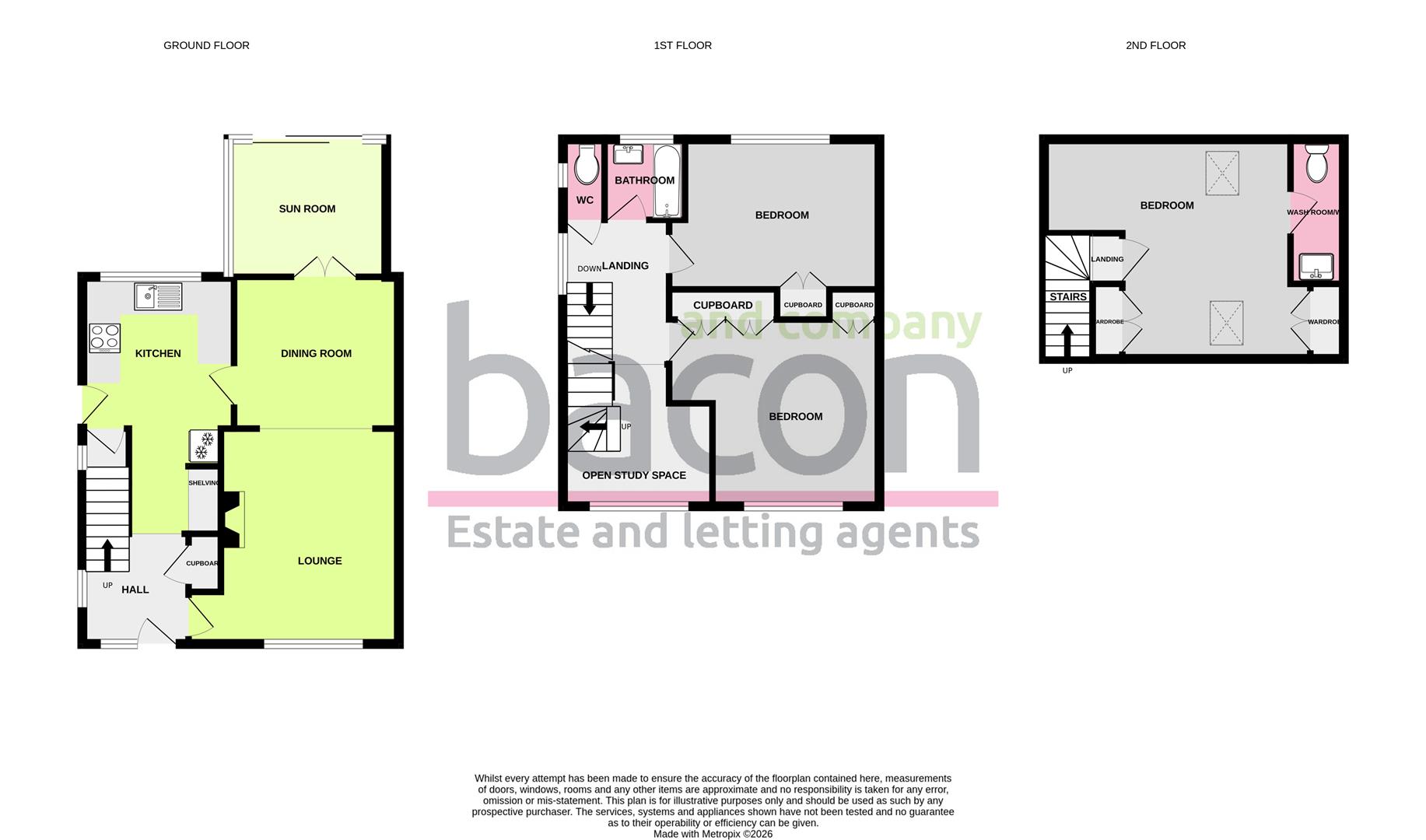 Floor Plan | House - Semi-Detached | Lincoln Road, Worthing | Sold - Subject to Contract